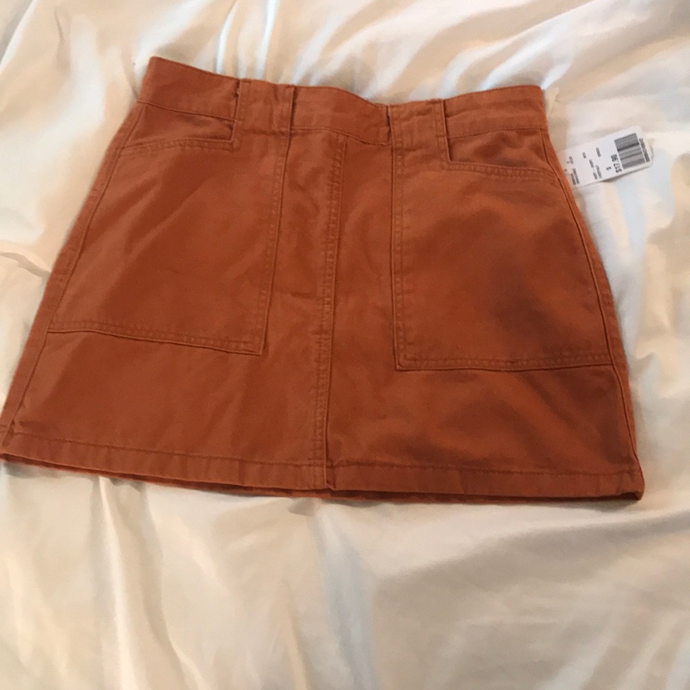 Rusted mini skirt